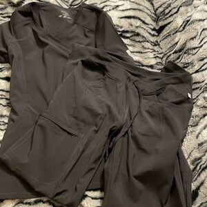 Dark Gray Scrub Set